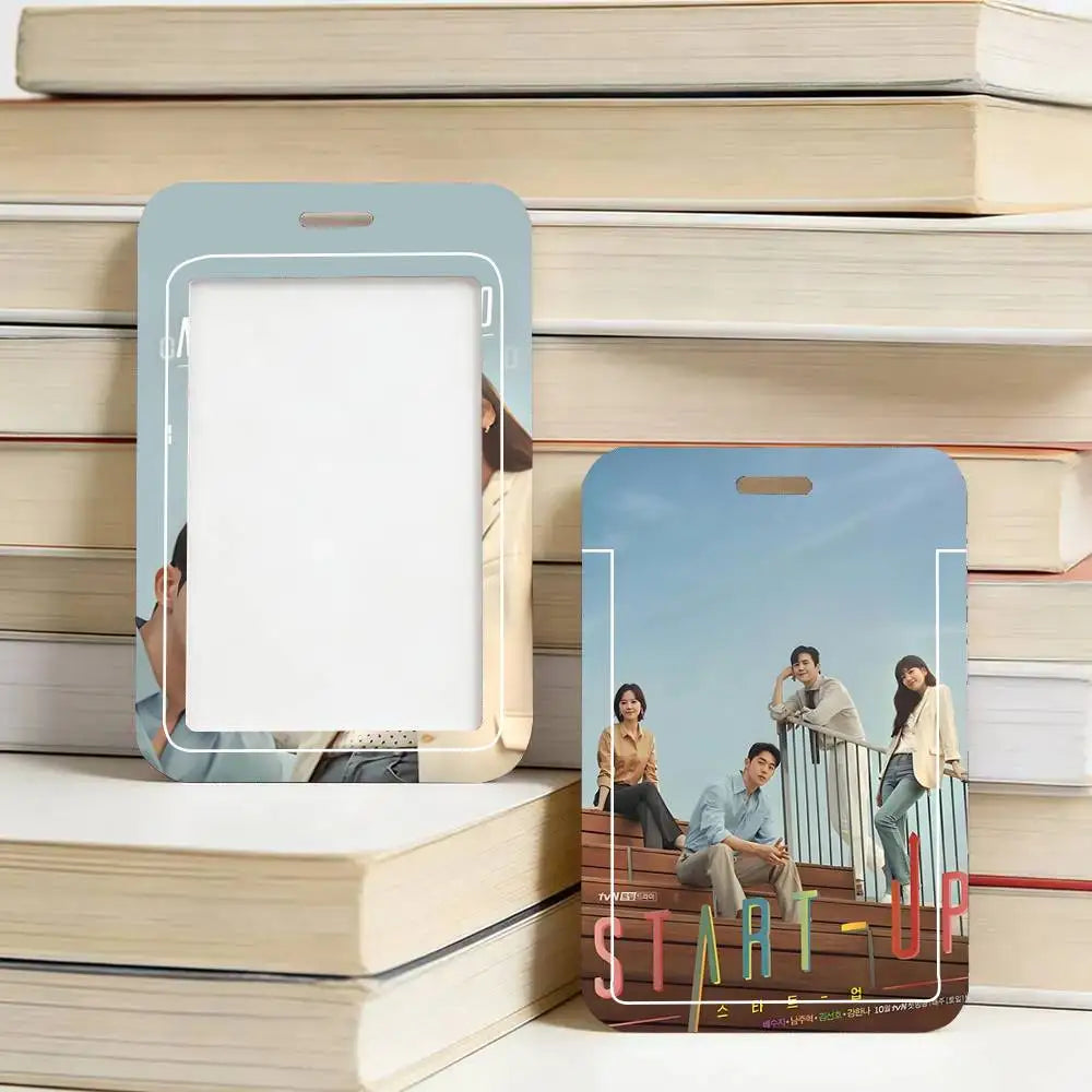 Korean drama ID card sleeve with lanyard, K-culture merch by HSF Marketplace