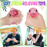 Squishy Maltose Axolotl Fidget Toys Soft Glitter Slow Rebound Anxiety Relief Squeeze Stress Ball ASMR Sensory Anti Stress Toy