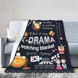 K-drama inspired plush blanket in a cozy, stylish design by HSF Marketplace