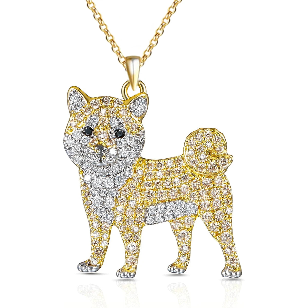 Cute beagle pendant necklace, elegant dog lover jewelry by HSF Marketplace
