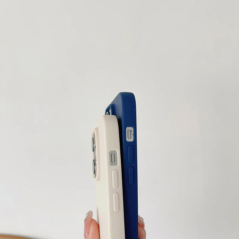 Candy color ultra-thin silicone case for iPhone 16 to 11 by HSF Marketplace