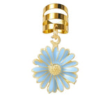Stars tulip alloy hair jewelry for stylish braided hairstyles, HSF Marketplace hair styling accessory
