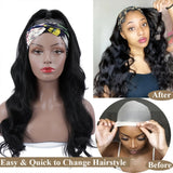 250% density Brazilian human hair headband wig with deep wave curls for Black women, HSF Marketplace