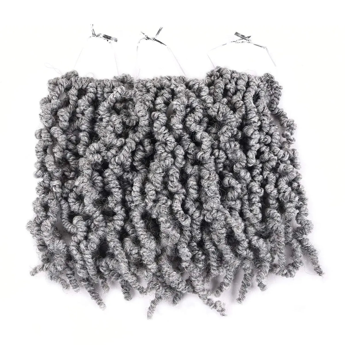 10 Inch Short Curly Spring Pre-twisted Braids Synthetic Crochet Hair Extensions 15 Strands/Pack Ombre Crochet Twist Braids Hair