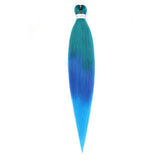 Pre-stretched Braids Hair Professional Itch Free Hot Water Setting Synthetic Fiber Ombre Yaki Texture Braid Hair Extensions
