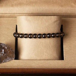 Natural Crystal Stone Bead Bracelet, Gemstone Stretch Jewelry for Women and Men