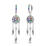 925 sterling silver hoop earrings with zirconia, hypoallergenic jewelry for women and girls