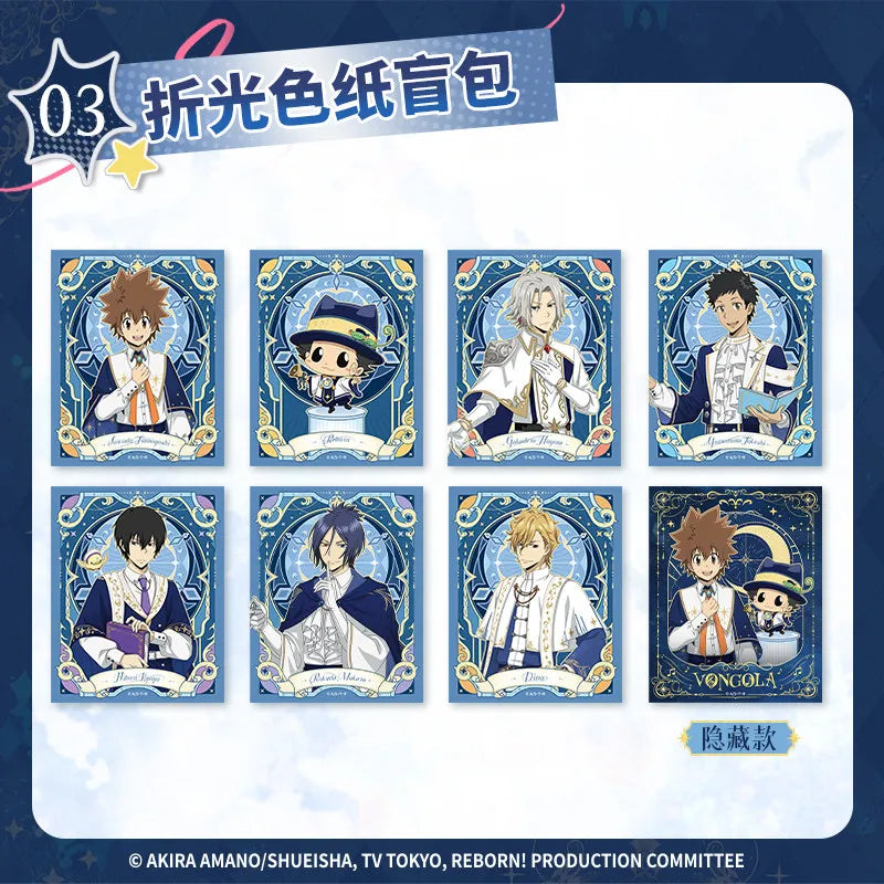 JIKASHE Katekyo Hitman Reborn badge stand plush blind box collectible figure set by HSF Marketplace