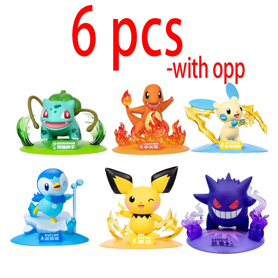 Pokémon Pikachu action dolls blind box collectible figures in 12 patterns for desktop decoration