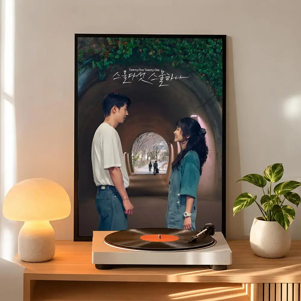 Korean romance drama series art poster for home decor, HSF Marketplace K-culture merch
