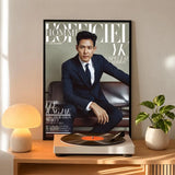 Lee Jung-jae portrait art poster, K-culture wall decor by HSF Marketplace