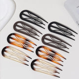 1/3/4/6 PCS U-shaped Hair Stick Hair Fork Hairstyle Tools Hairpin Geometric Women Girls Hair Accessories Accessories Headwear