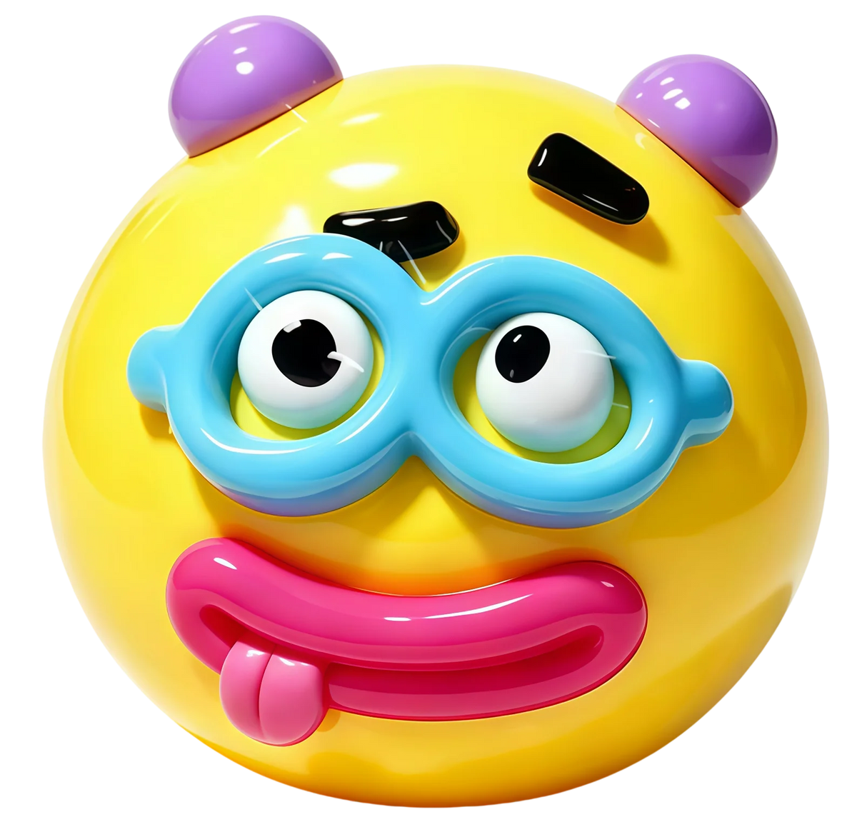 Funny face squishy stress relief ball for fidgeting fun, HSF Marketplace sensory toy