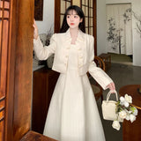 Chinese-style autumn winter dress for city walks, K-Culture fashion by HSF Marketplace