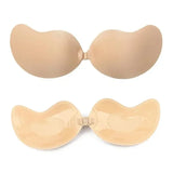 Invisible strapless adhesive stick bra, seamless silicone push-up lingerie with nipple covers for women, HSF Marketplace