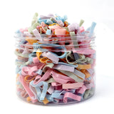 500pcs/box High Elasticity Thicken Disposable Rubber Bands Girls Pigtail Holder Hair Ties Colorful Hair Band Hair Accessories