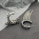 European and American exaggerated long fringe earrings for women, statement temperament jewelry accessories
