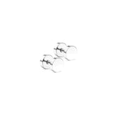 Black stainless steel stud earrings set for men and women by HSF Marketplace