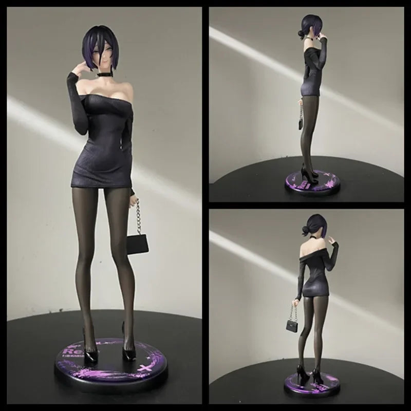 25cm Anime Chainsaw Man Reze PVC action figure statue displayed as a desktop ornament collectible figure
