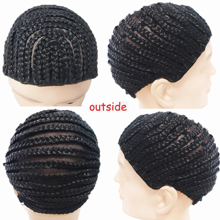 Breathable braided crochet hair wig cap for synthetic wigs by HSF Marketplace