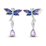 Hypoallergenic CZ zircon hoop earrings in 925 sterling silver by HSF Marketplace