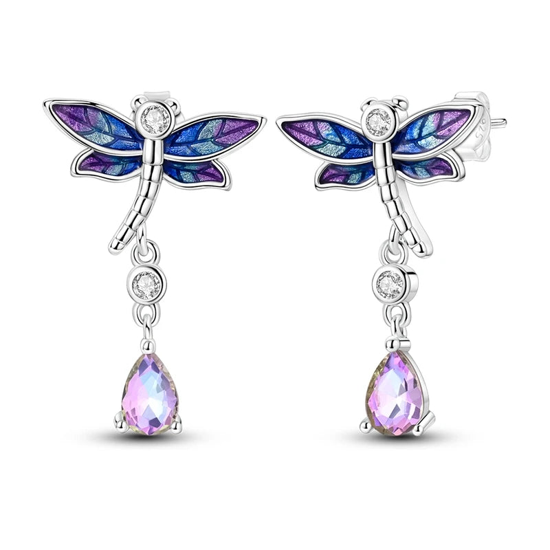 Hypoallergenic CZ zircon hoop earrings in 925 sterling silver by HSF Marketplace
