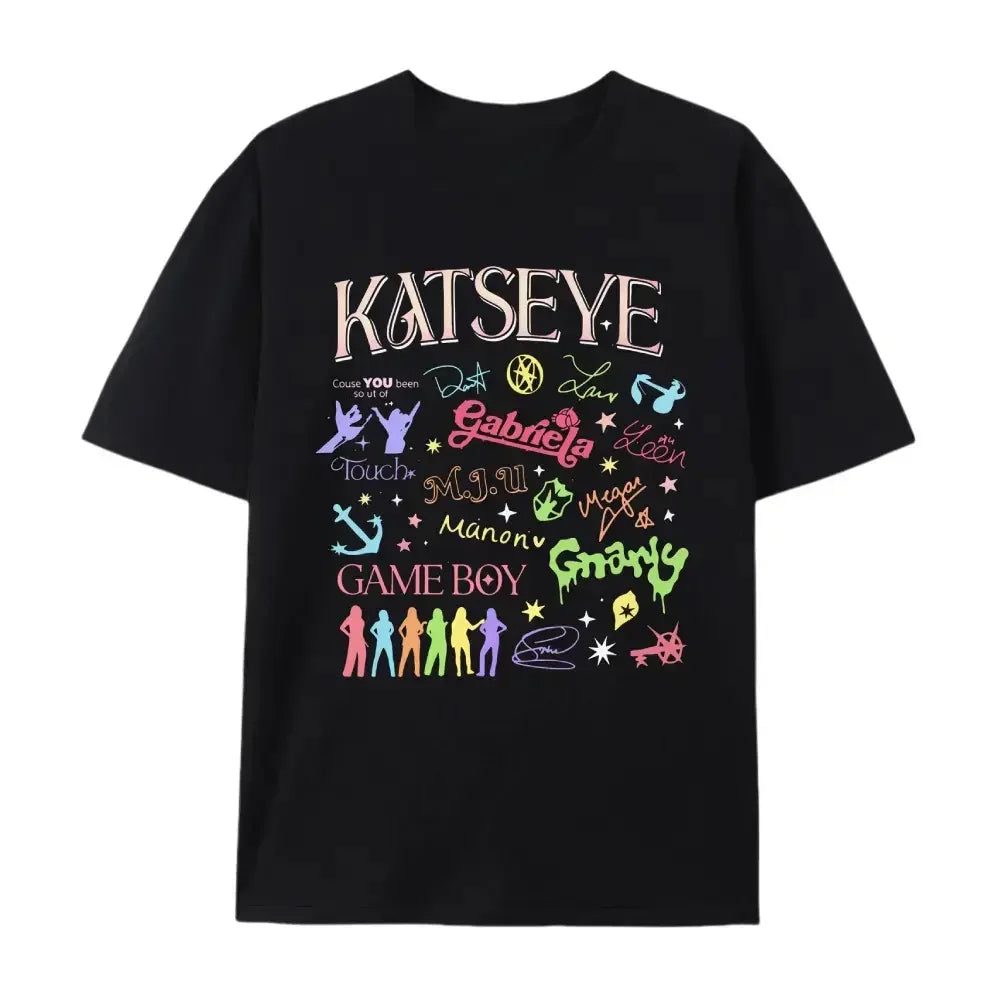 Women's casual short-sleeve graphic tee, spring and summer K-Culture merch by HSF Marketplace