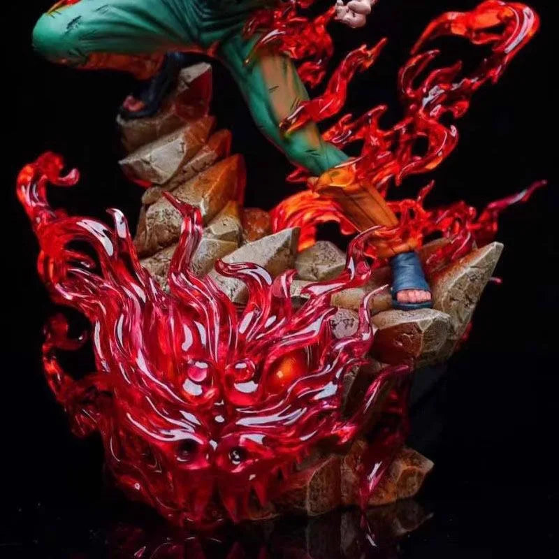 25cm Naruto Might Guy anime action figure, luminous PVC model statue for desk display by HSF Marketplace