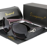 YSYX ST2012 polarized women's sunglasses with classic oversized frame and vintage design