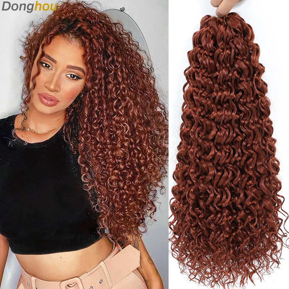 GoGo Curl crochet hair for Black women by HSF Marketplace in beach wave style