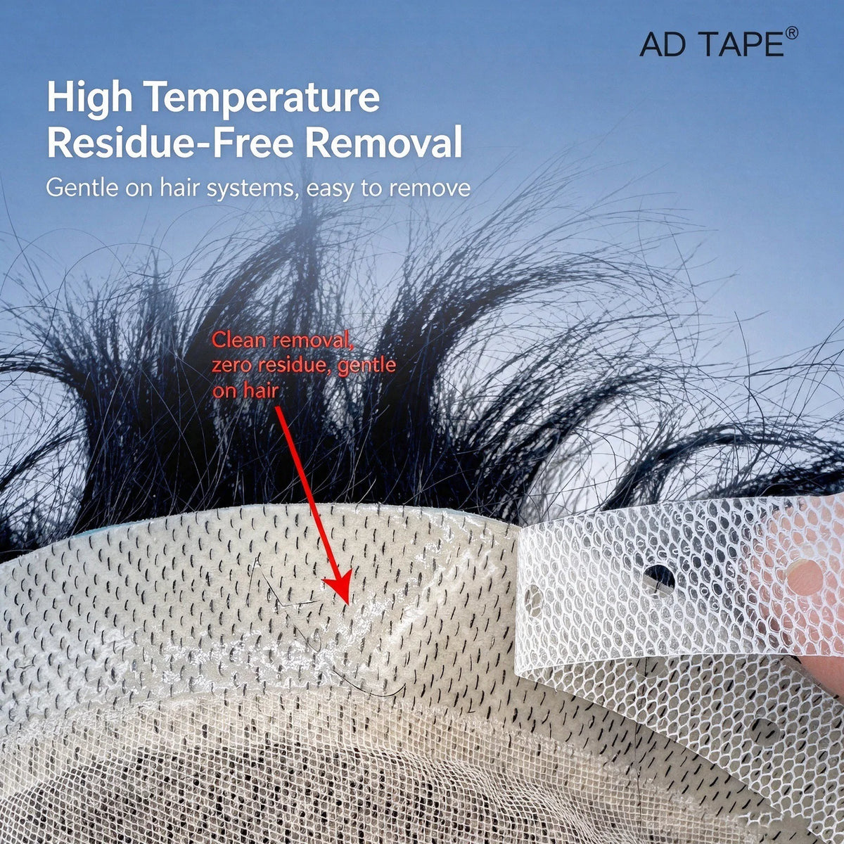 Double Sided Lace Front Wig Tape Waterproof Strong Hold Adhesive for Toupee Hairpiece Hair System Wig Accessories