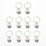 Silver star pearl hair braid dreadlock beads, 10-pack hair styling accessories by HSF Marketplace