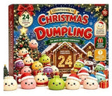 Christmas squishy advent calendar with 24-day countdown, dumpling-shaped slow-rising sensory toys for holiday decor