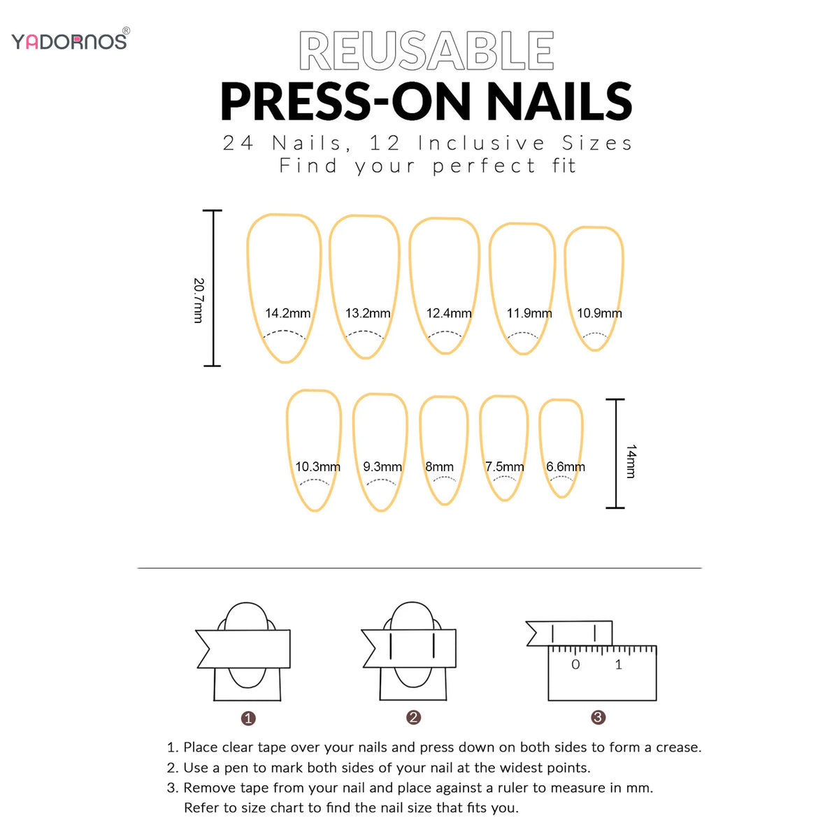 HSF Marketplace nude pink short duckbill press-on false nails with leopard French tips, 3D bows, butterflies and cherries