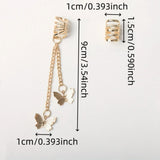 Butterfly tassel hair beads and rings for dreadlocks and braids, HSF Marketplace hair styling tools
