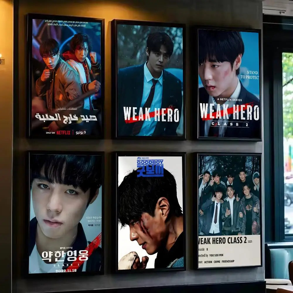 Korean TV drama Weak Hero Class wall art, modern K-culture decor by HSF Marketplace