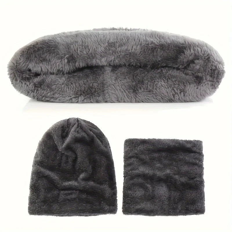HSF Marketplace cozy winter accessory set with soft beanie, gloves, socks, and scarf