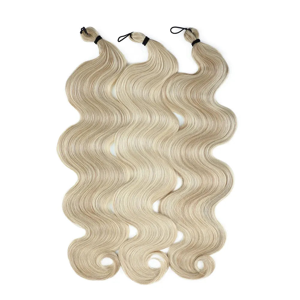 26 Inch Crochet Braid Hair 300G Synthetic Ombre Brown 27/30/613 Deep Wave Braiding Hair Extensions Body Wave Twist Crochet Hair