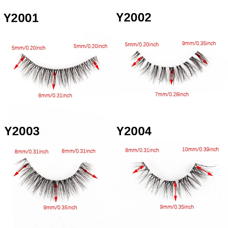 Natural full 3D false eyelashes by HSF Marketplace for stunning cat eye looks