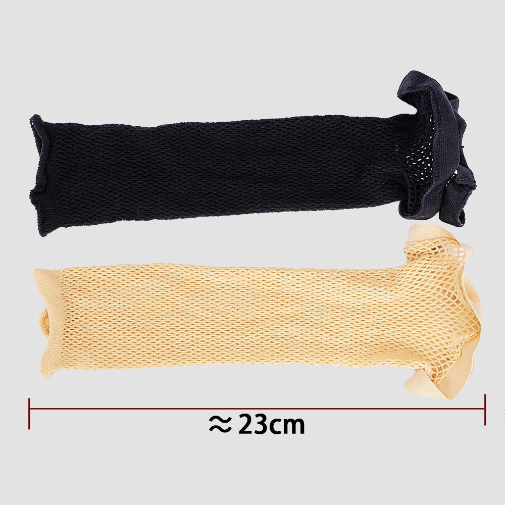 1/3pcs Mesh Wig Cap Highly Elastic Hair Net Stretch Open Ended Fishnet Hair Nets For Wigs Wig Accessories Beige Hairnets
