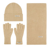HSF Marketplace winter knit set with scarf, hat, and gloves for men and women
