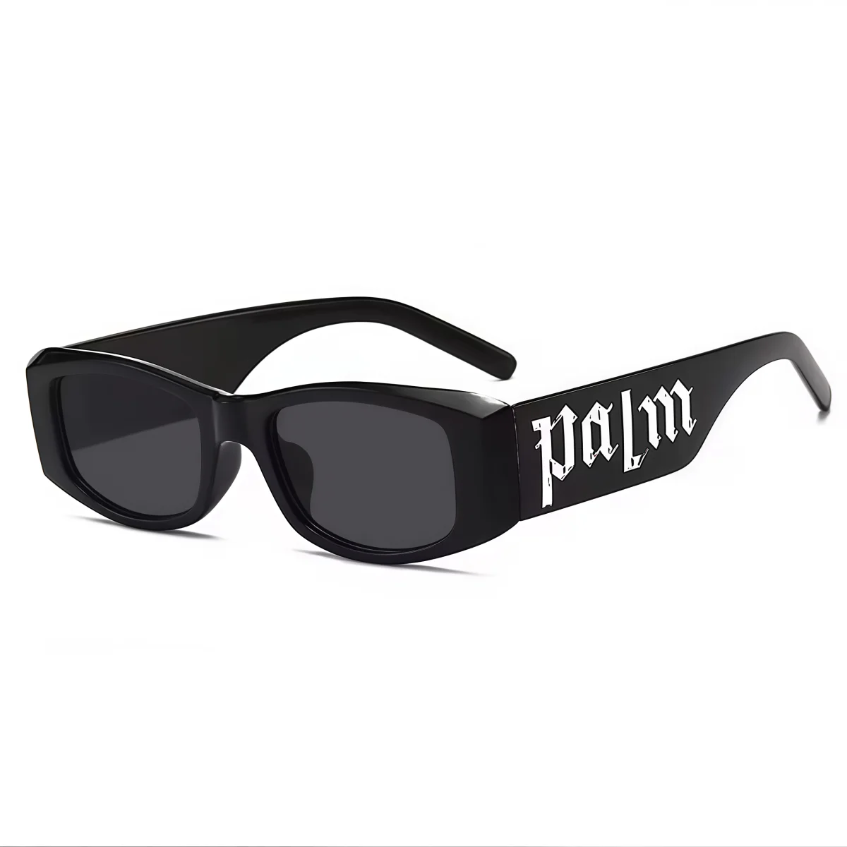European and American small frame letter sunglasses by HSF Marketplace, trendy punk runway sunglasses with bold design.
