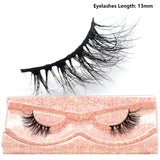 3D Mink Half Eye Lashes Natural Lightweight Short Fake Eyelashes Soft Fluffy Clear Band Strip Mink Lashes Extension