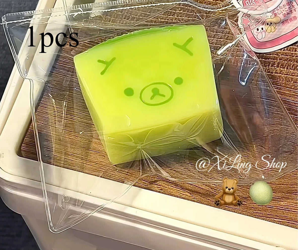 HSF Marketplace Soft Taba Squishy Toy Melon Bear sensory stress relief toy