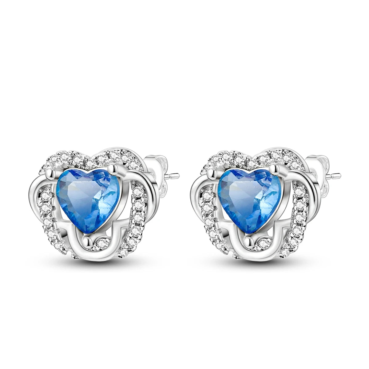 Orstarry S925 sterling silver 18k gold classic knot stud earrings for women, close-up jewelry view