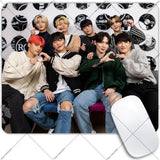 ATEEZ mouse pad with anti-skid base and wrist support for K-culture fans