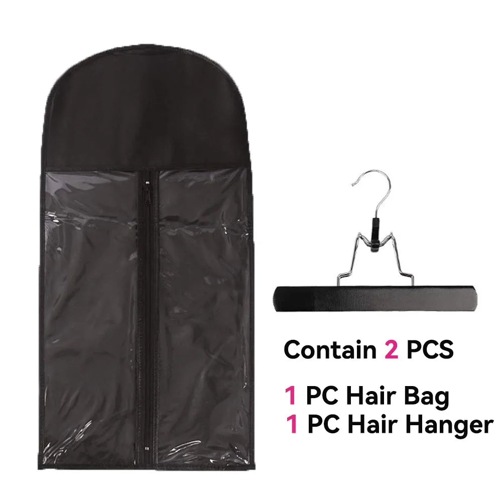Wig Bag With Hanger Wig Storage Bags Pack Holder For Virgin Hair Weft Clip In Hair Extension