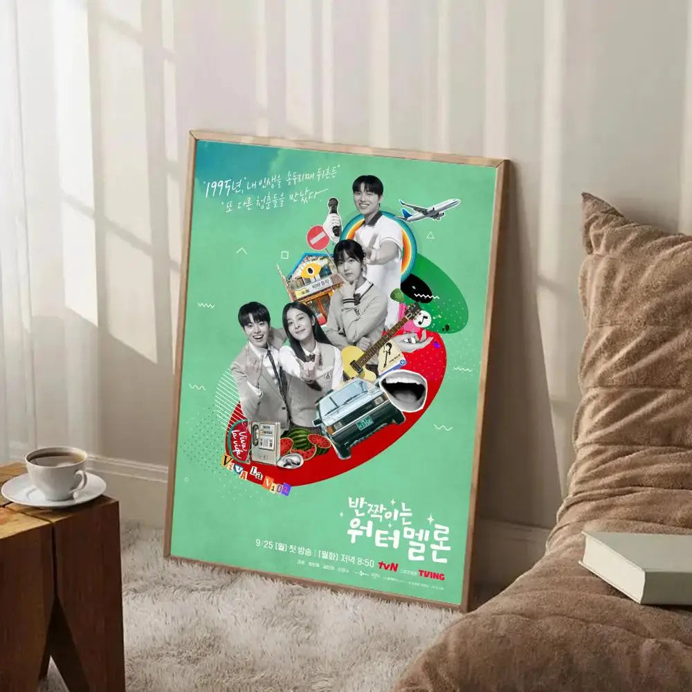 Twinkling Watermelon Korean TV show poster for home decor, HSF Marketplace K-culture merch