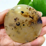 Natural Stone Waterplant Plant Small Tree Agate Palm Stone Meditation Spiritual Yoga Cure Feng Shui Crystal Room Ornament