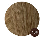 7-piece clip-in human hair extensions, natural straight Remy hair weft in 12–26 inch lengths